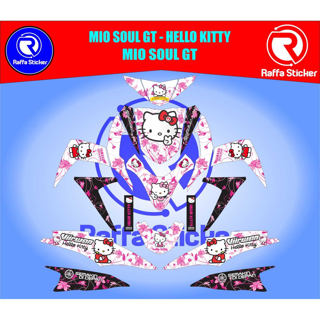Decal Sticker Fullbody YAMAHA MIO SOUL GT ~ Hello Kitty Piss