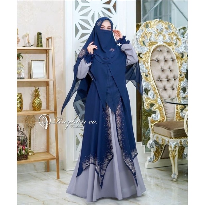 Mecca Syari by Rayhan Co. Navy Ceruty Import