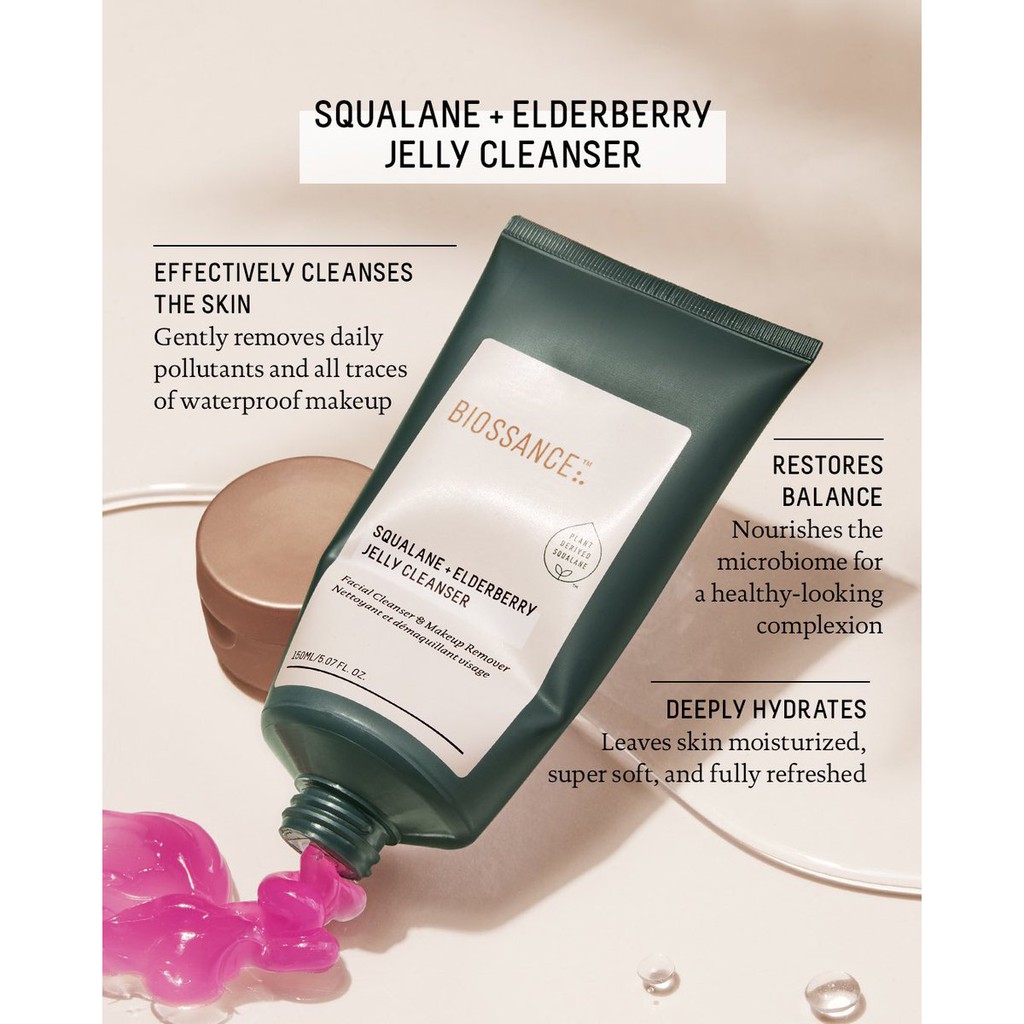biossance squalane elderberry cleanser