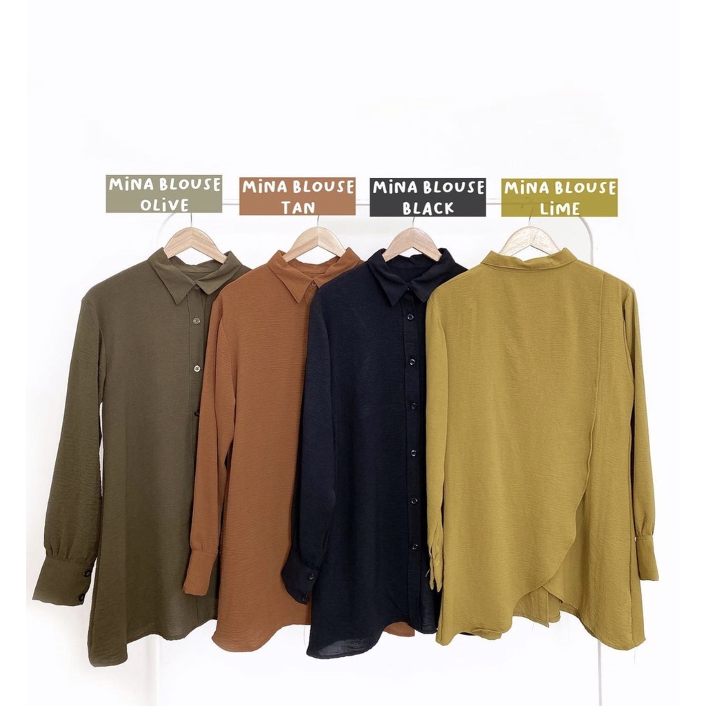 MOZA TINIK CRINCLE / ATASAN BAJU WANITA JUMBO / TUNIK KEKINIAN / TUNIK POLOS / BLOUSE CRINCLE