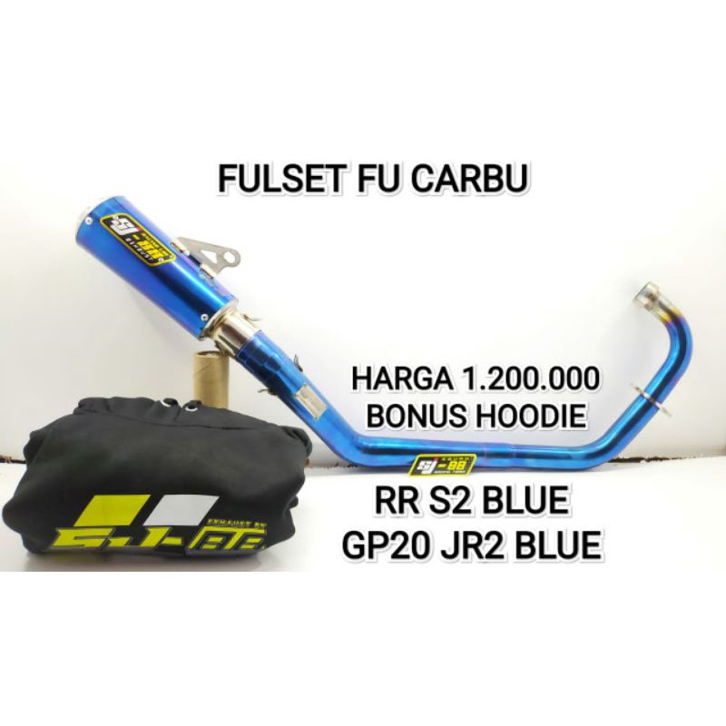 Knalpot SJ-88 FullSistem Satria FU Karbu  Bluemoon