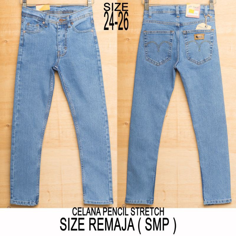 CELANA JEANS SETRIT REMAJA SMP CELANA JEANS TANGGUNG