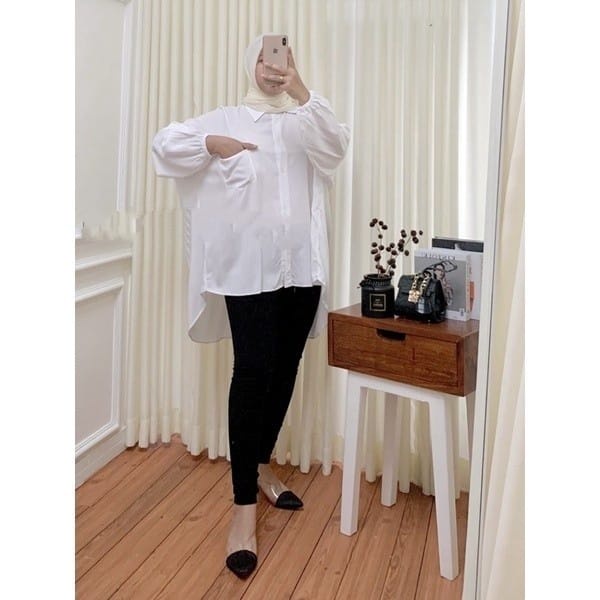 Hanna shirt Oversize // Kemeja Over Size // Kemeja Jumbo Wanita