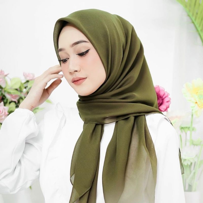 [TERMURAH] JILBAB SEGIEMPAT BELLASQUARE / HIJAB SEGI EMPAT BELLA SQUARE POLOS POLLYCOTTON