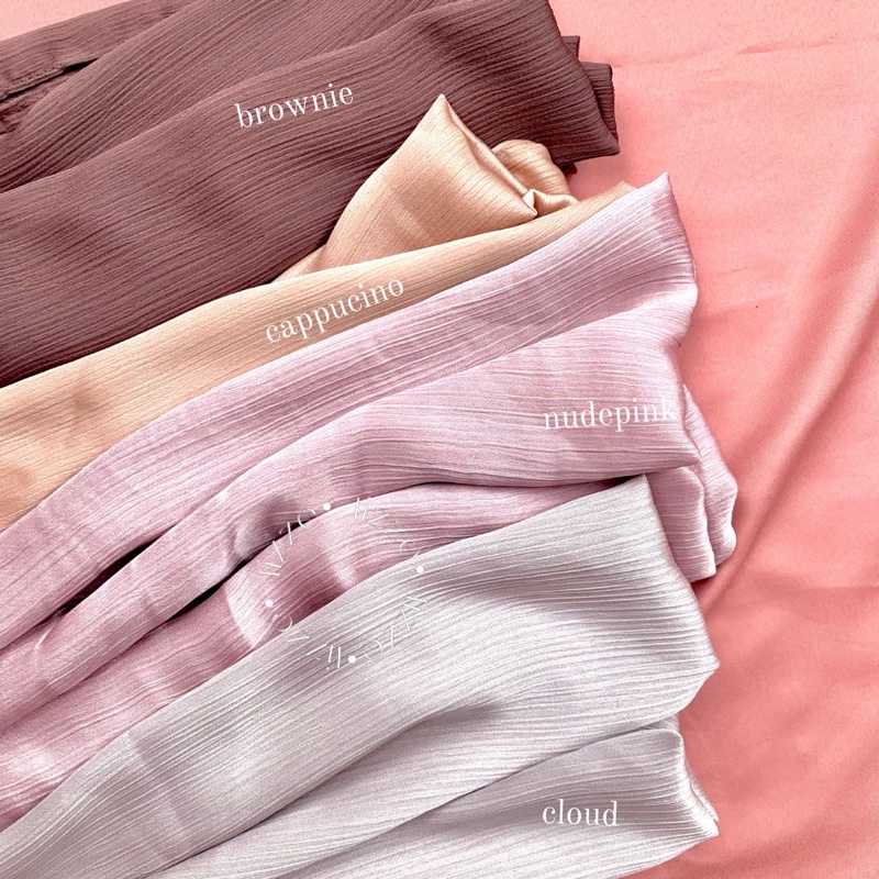 (READY) PASHMINA SILK TEKSTURED PREMIUM || PASHMINA CRINKLE SLIKY PREMIUM-3