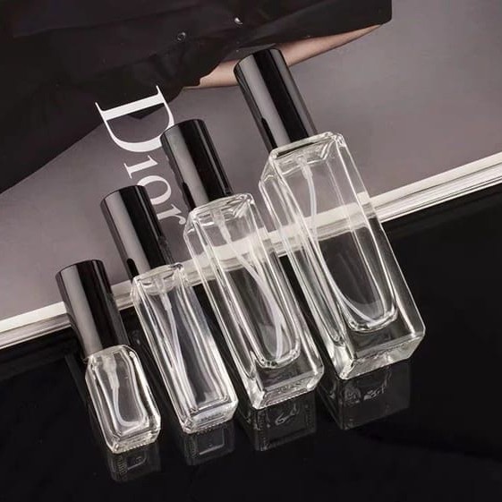 Make-Up-Kemasan- Botol Spray Parfum Mini Travel Kaca Bening 20Ml/10Ml/5Ml Parfum Refill - Spray