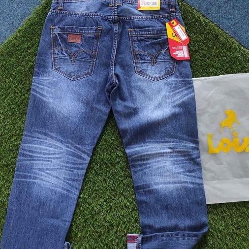 [KODE 0Z8AD] PROMO SALE CUCI GUDANG Celana Jeans Lois Pria Premium 100% Size 27-38 Original Denim Selvegde Reguler Fit Model - Lois Asli Cowok Kekinian