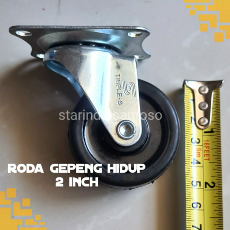 RODA HIDUP 3 5 inch karet etalase lemari gerobak meja rak troly serbaguna