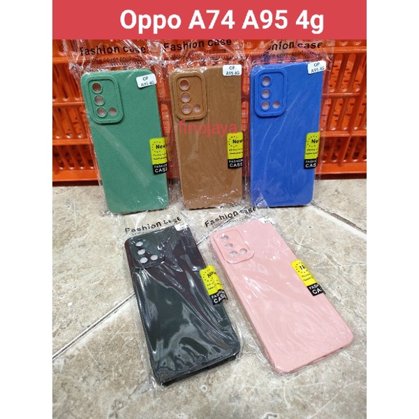 softcase Oppo A74 A95 4g Silikon Casing Selicon Case Macaron Pelindung Pro Camera