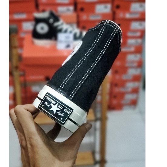Harga Termurah [GRATIS SANDAL CONVERSE]  SEPATU CONVERSE 70S HIGH BLACK WHITE PREMIUM