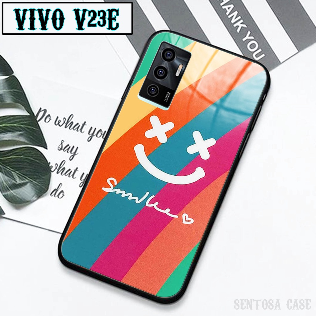 Softcase Glass Kaca VIVO V23E - Casing HP VIVO V23E [ S24 ].