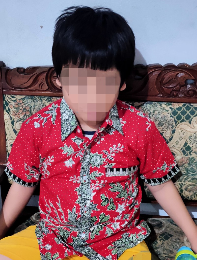 Qnunbatik Batik Keluarga/family Dress Wanita Kd Melati Dasar Warna Merah