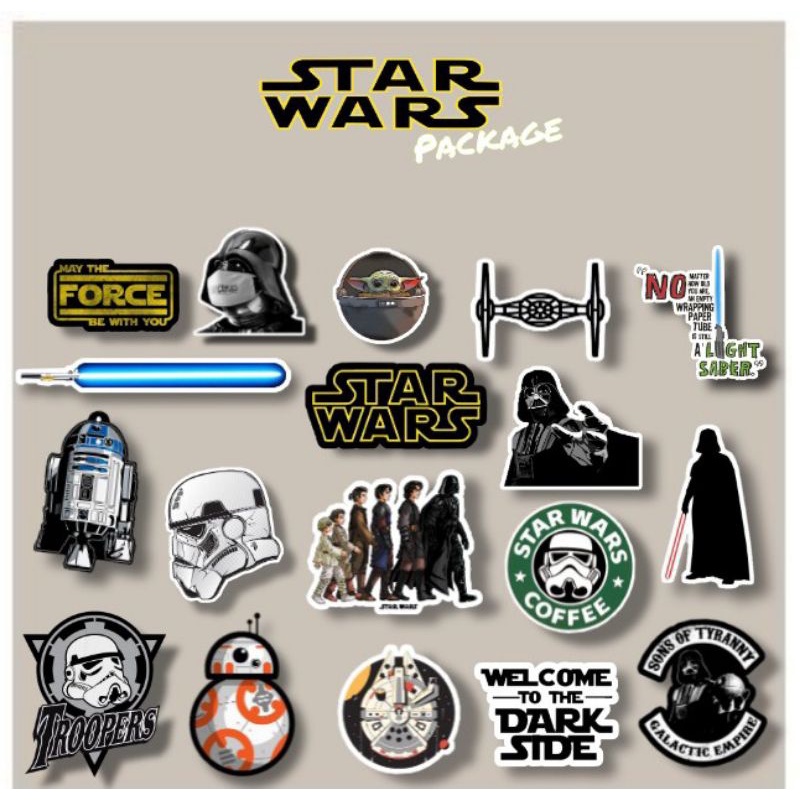 

STICKER CASE HANDPHONE LAPTOP DECAL TUMBLR SCRAPBOOK BUJO AESTHETIC STARWARS
