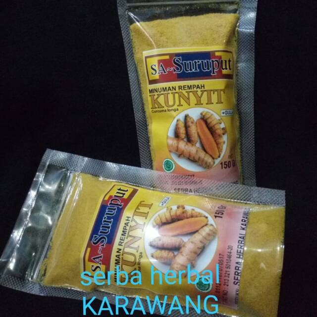 

Kunyit instan 150gr/ SA_SURUPUT_SERBA HERBAL KARAWANG