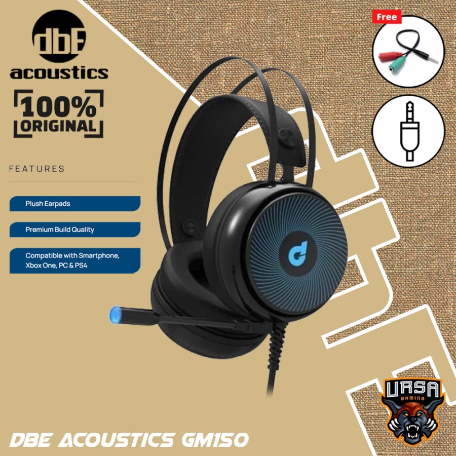 Headset dbE GM150 GM 150 Professional 3.5MM - Gaming - Garansi Resmi