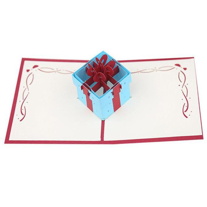 

Pop Up 3D Cards Hollow Gift Box Greeting Card Postcard Birthday Riantihanumshop9