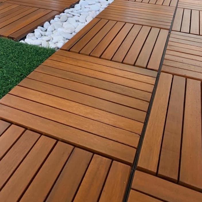NEW PRODUCT  9.9 ubin lantai kayu jati indoor outdoor berkualitas [KODE 032]