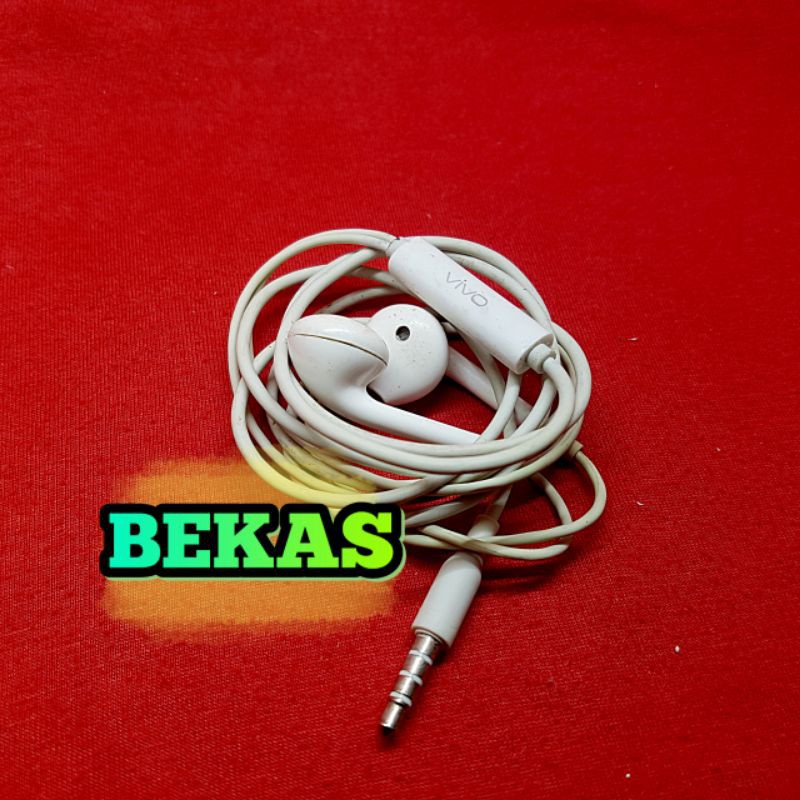 Headset Vivo Type Terbaru Original Bawaan Hp.100% Ori