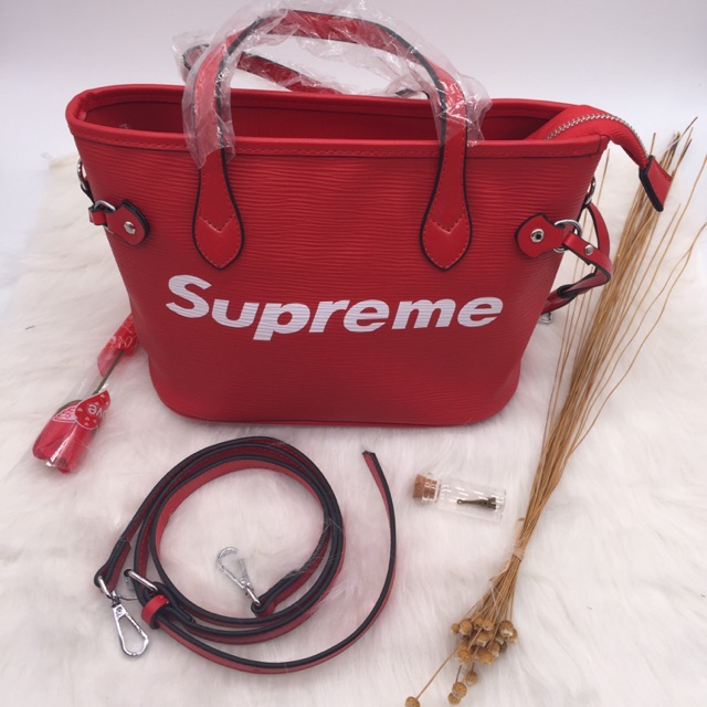 Tas Supreme Tote Bag Supreme Tas KW Super Tas Import Wanita Tas Branded Grade Ori Tas LV Supreme