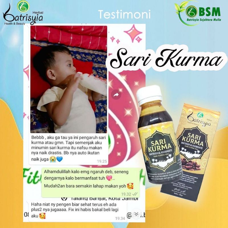 SARI KURMA+TEUWEL BATRISYIA / SARI KURMA ASLI/ PREMIUM/ ENAK/ GA ENEK