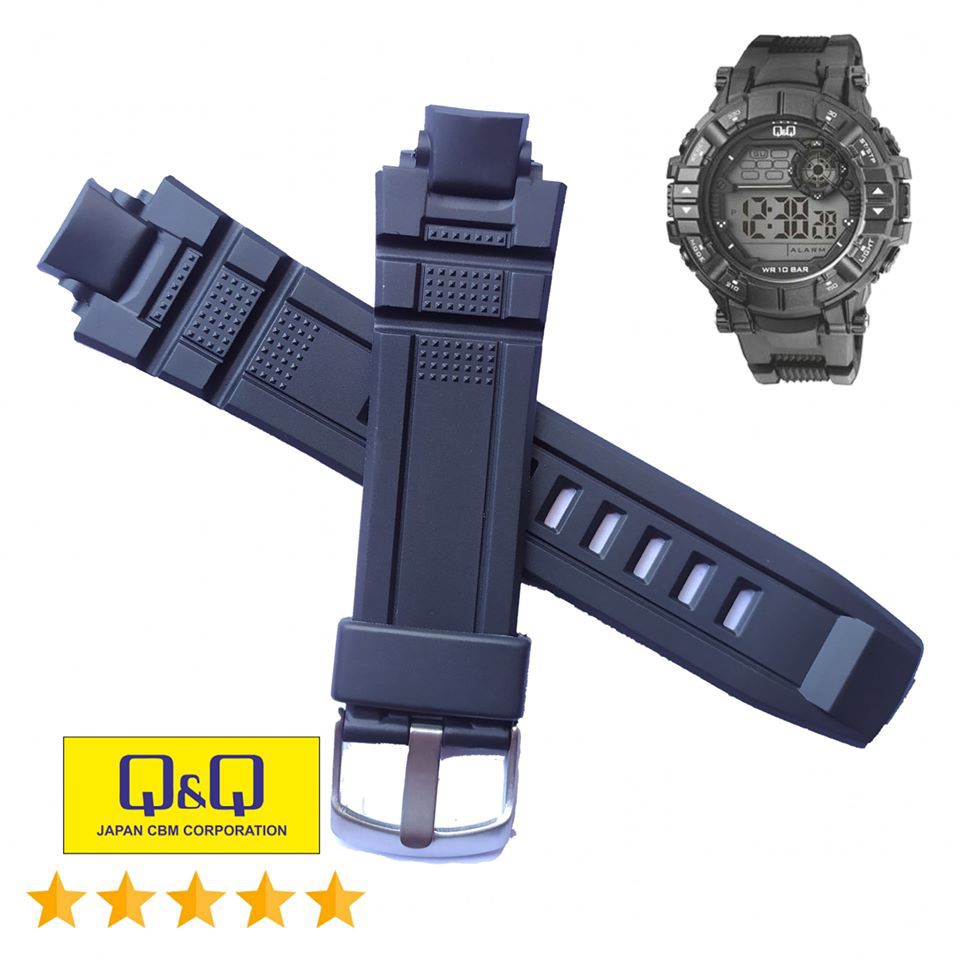 Strap QQ QnQ Q&amp;Q M152 QnQ 152 Tali Jam Tangan Q&amp;Q M 152 Black.