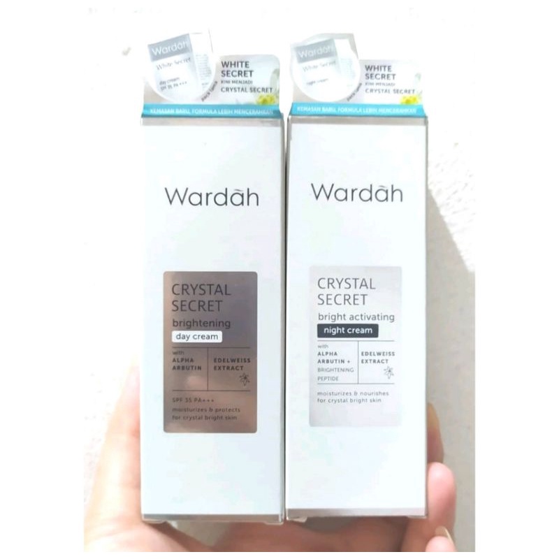 Wardah white secret day/night cream 17ml