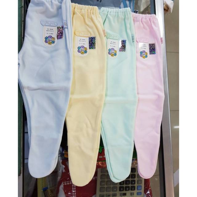 Celana panjang nova newborn tutup kaki warna baby bayi [tj baby shop]