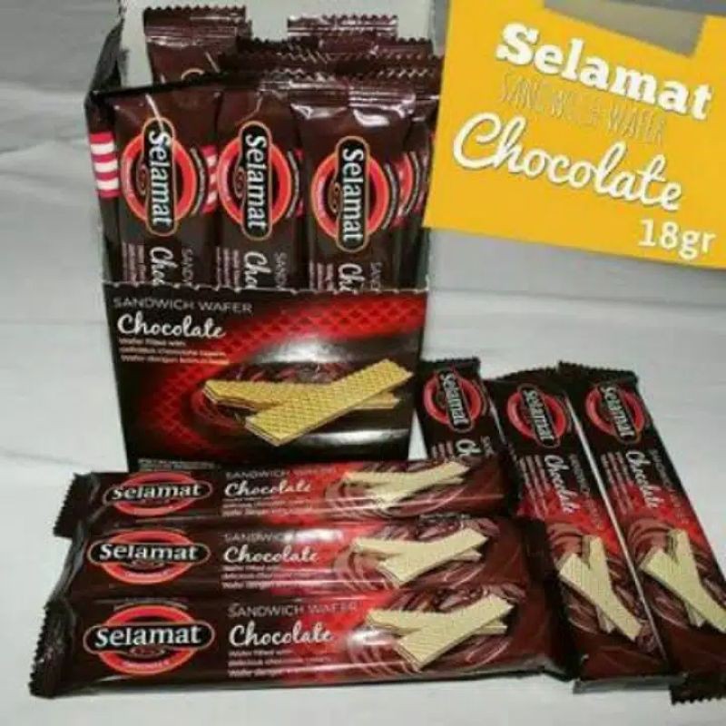 

Selamat Wafer Chocolate Dus 18 Gr x 20 Pcs