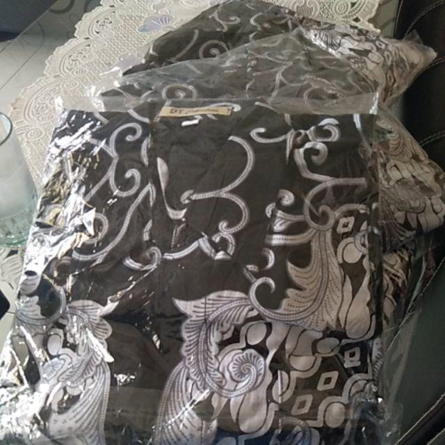 Cod - Dt Ollshop - Kemeja Batik Pria Lengan Panjang Pekalongan Bahan Katun Formal