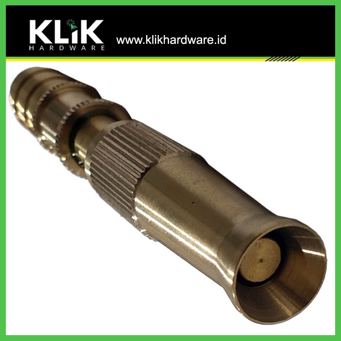 Semprotan Air Taman Lurus Kuningan - Hose Nozzle Solid Brass