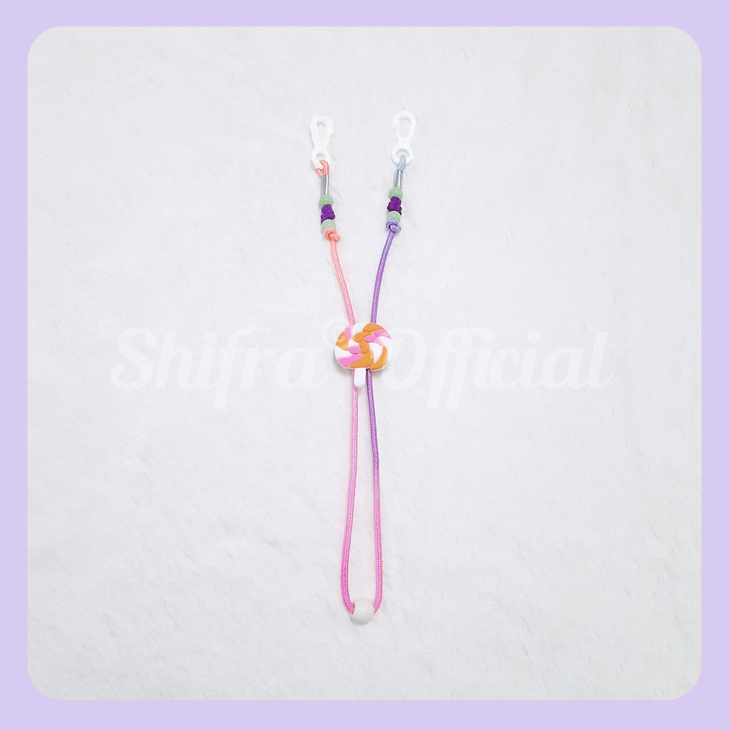Shifra Tali Gantung Masker Anak Leher Hiasan Stopper Bear Car Fish Strawberry