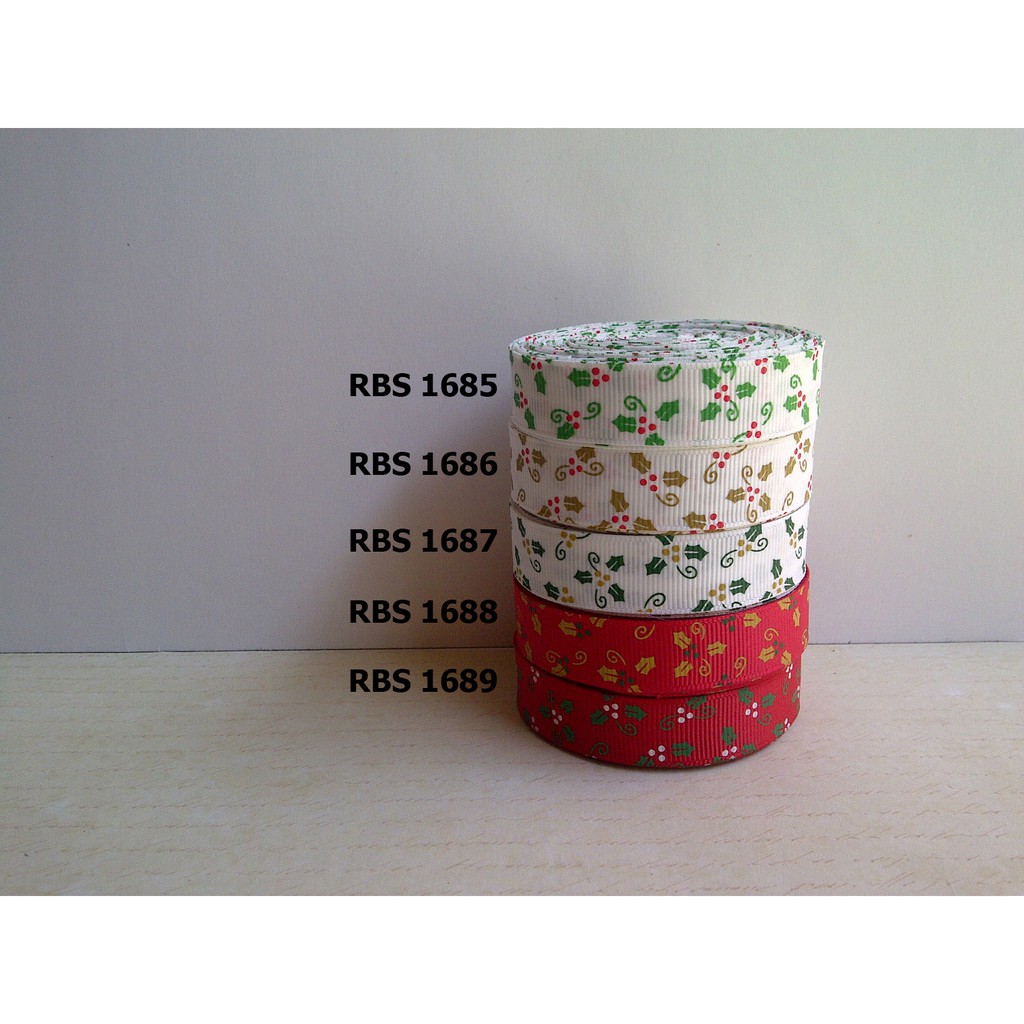 

[10 YARD] PITA GROSGRAIN MOTIF NATAL SALE RBS 1685,1686,1687,1688,1689