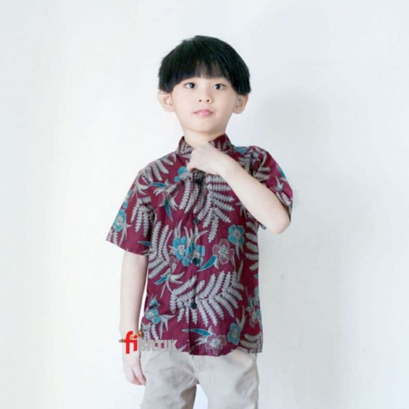 BAJU BATIK ANAK KEMEJA PRIA SERAGAMAN BATIK KIDS