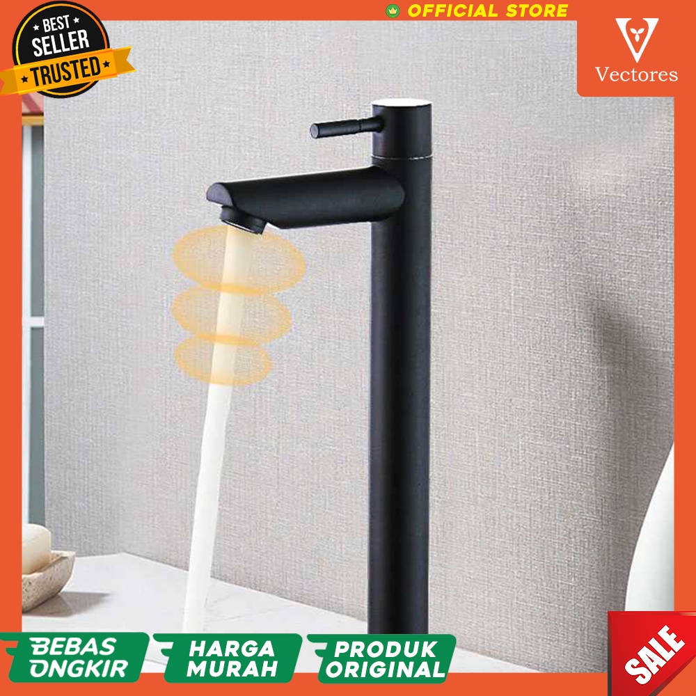 [ORIGINAL] Kepala Keran Kran Air Bathroom Single Water Faucet Stainless Steel Wastafel Murah Terbaru