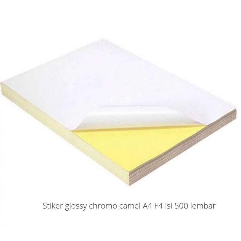 

Stiker Bontak Glossy Chromo Camel A4 F4 Folio isi 500 lembar