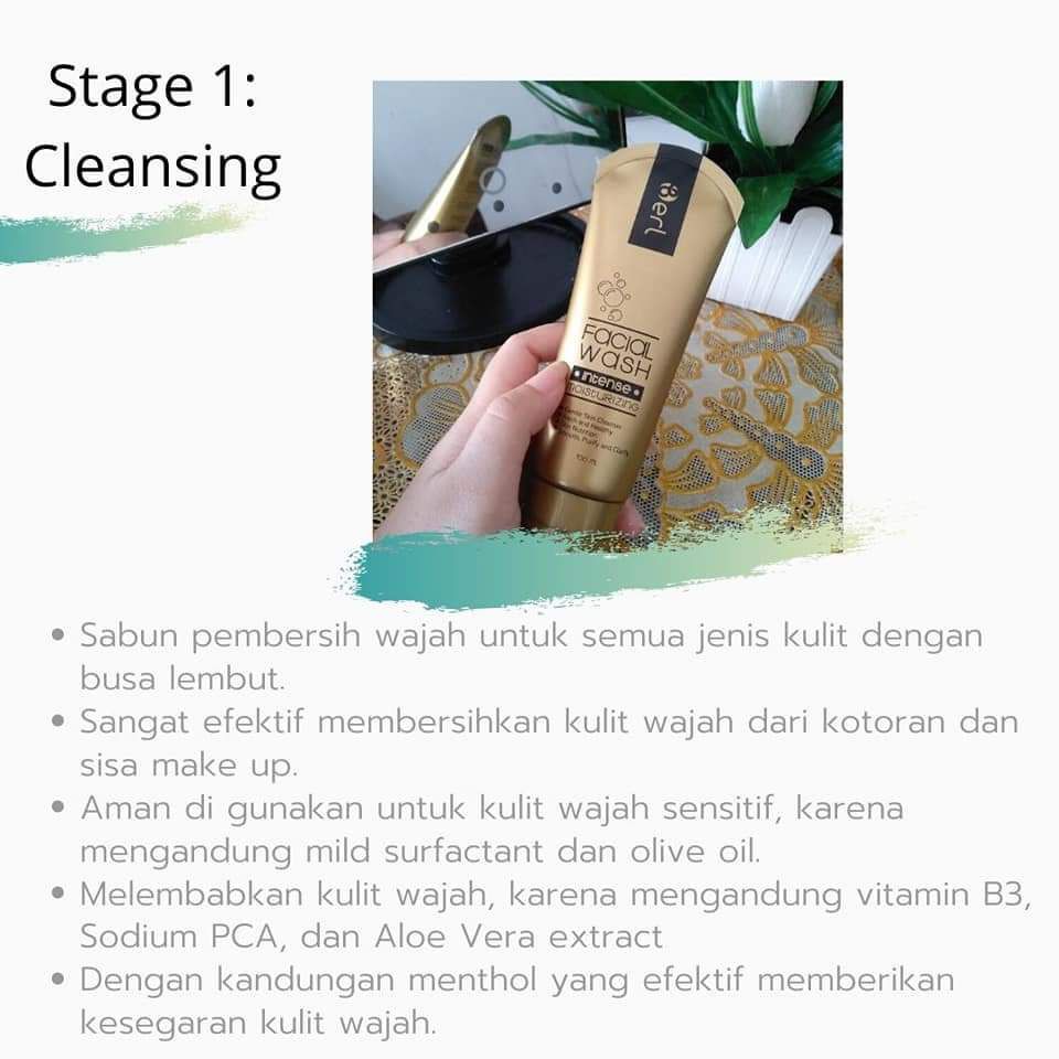 Facial Wash BERL Intense Lightening Mousturizing Kemasan Baru