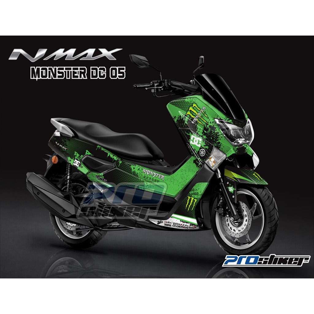 Decal Striping NMAX Variasi Desain MONSTER DC Replica Full Body Prostiker Les