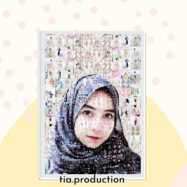 Mozaik Angka & Huruf (CETAK + BINGKAI) Karikatur Foto/ Lukis Wajah/ Ilustrasi Wajah/ Vektor Wajah