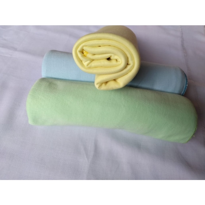 Hemat Super III 3 pcs Bedong Bayi Polos, Bisa di pakai Selimut Lembut