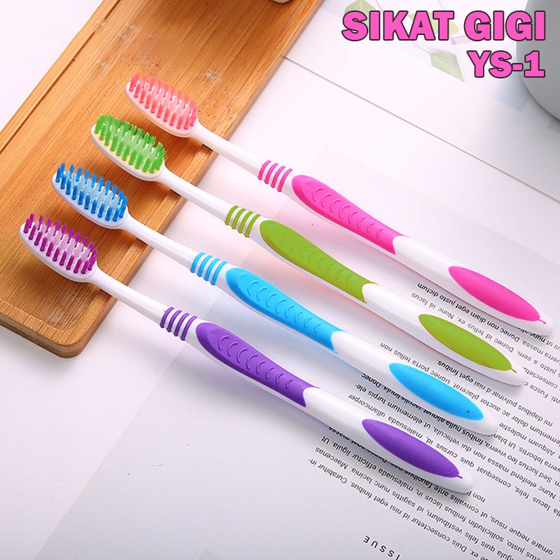 Sikat gigi Dewasa YS Lembut Model Korea isi 4Pcs/4 Warna