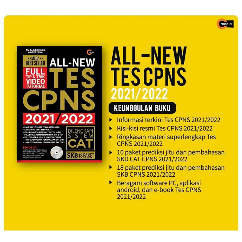 Langsung Kirim Buku Cpns All New Tes Cpns 2021 2022 Dilengkapi Sistem Cat Shopee Indonesia