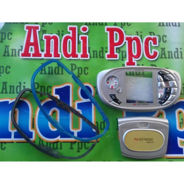 Casing Nokia N-GAGE QD Ngage qd Silver Dan Karet