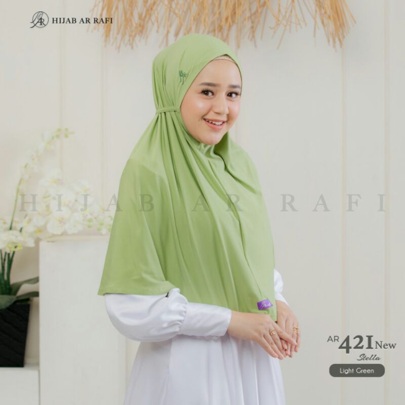Arrafi hijab jilbab instan AR 421 new-Light green