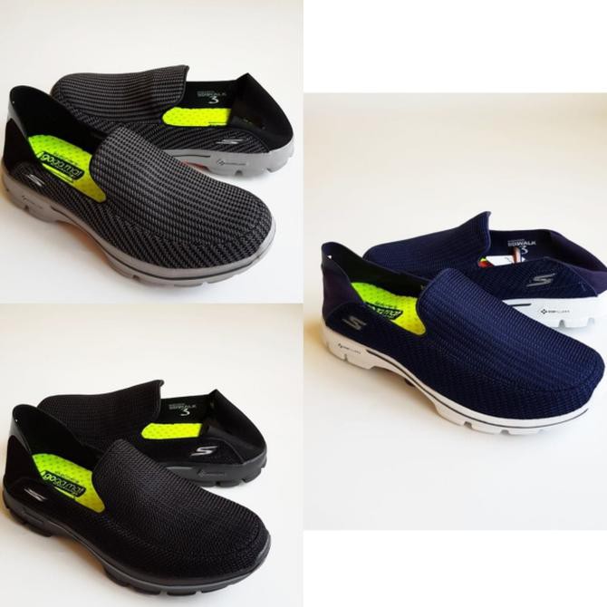 promo sepatu skechers pria gowalk 3 lounge / sepatu pria / sepatu cowok terbaru