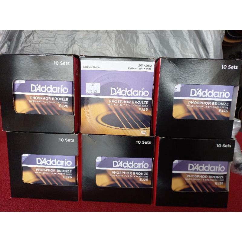 SENAR GITAR D ADDARIO EJ 15 EJ 26 DADDARIO D'ADDARIO ORIGINAL USA AKUSTIK