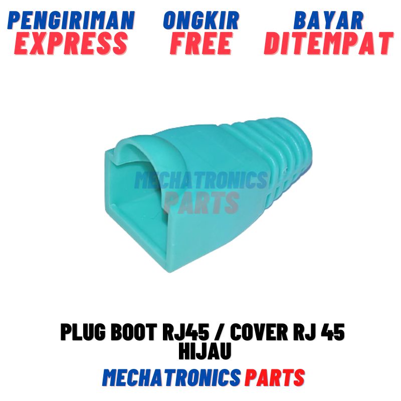 PLUG BOOT RJ45 / COVER RJ 45 - HIJAU