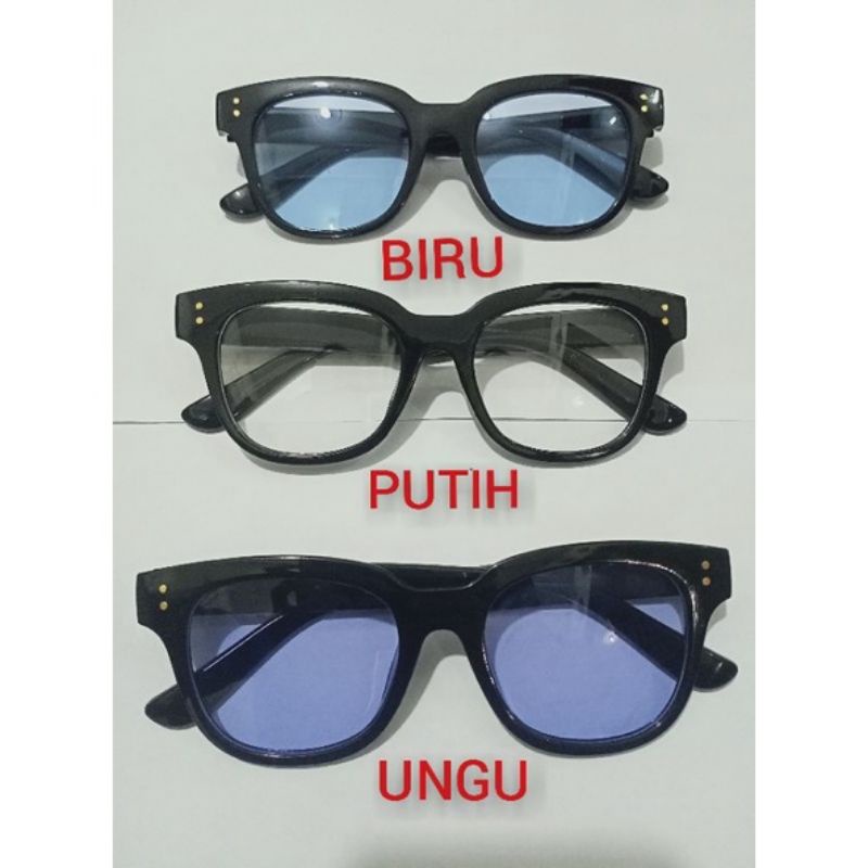 (BELI 10 GET 1 FREE) KACAMATA VINCENT Wanita/Pria Sunglasses Korean Fashion Small Candy Kotak