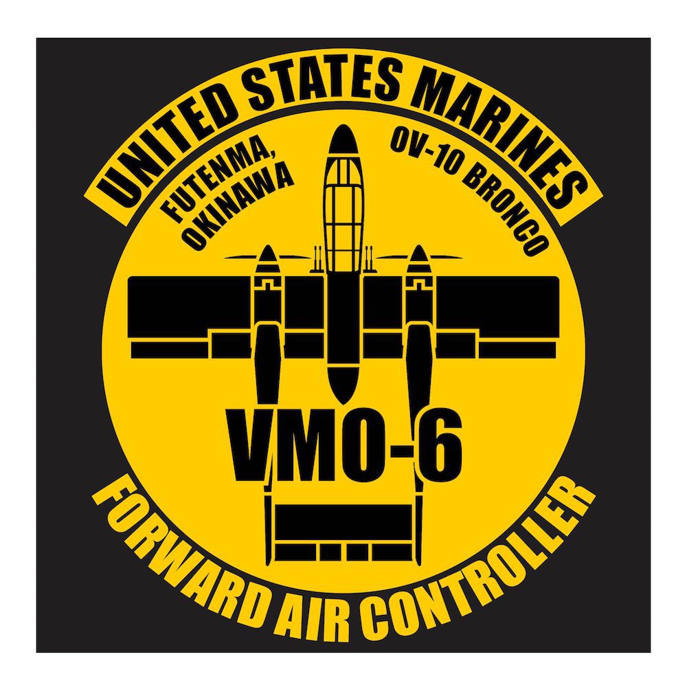 US Marines OV-10 Bronco VMO-6 Series 2 Cutting Sticker