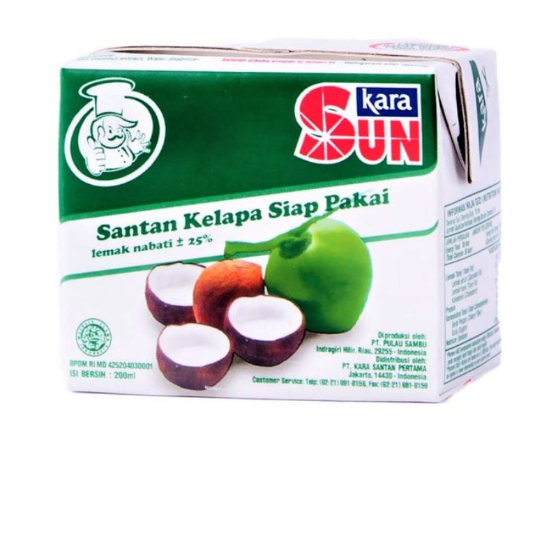 

Santan Kelapa Instan Sun Kara 200 ml SAYUR GEDEBAGE PRAKTIS ONLINE BANDUNG