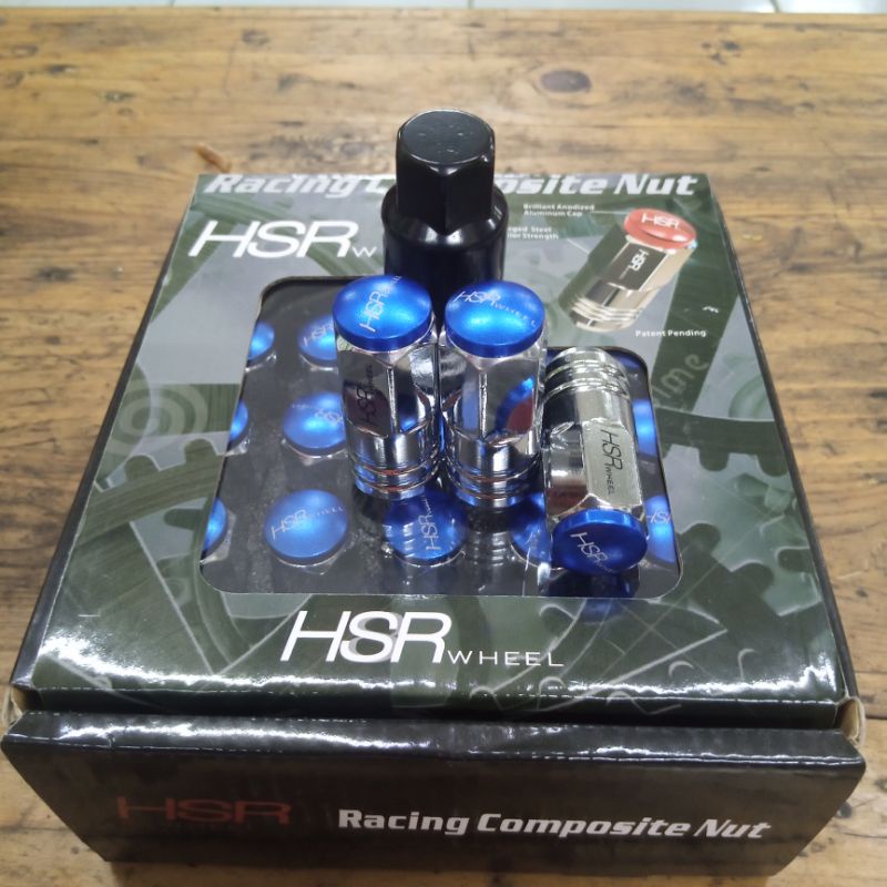 Baut Mur Roda Racing Blue HSR WHEEL 1,50 BAUT MOBIL BRIO AVANZA